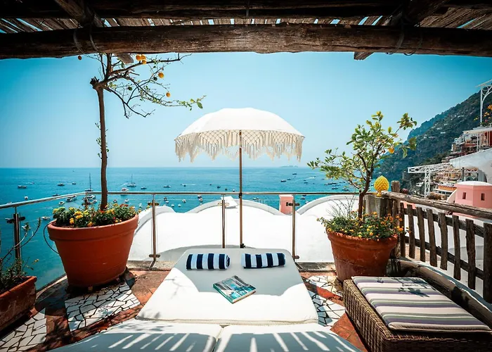 Nocleg ze śniadaniem Luxury Suite With Stunning Sea View In Positano